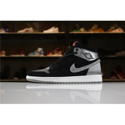 Nike Air Jordan 1 Retro High Og Siyah / Gümüş Basketbol Ayakkabısı Türkiye - L7L9O1AK